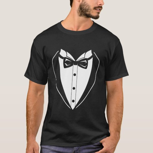 Beste Hochzeit Tux Bachelor Groom T-Shirt (Vorderseite)