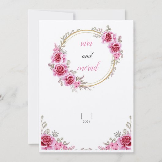 beste Hochzeitskarte Einladung (Vorderseite)