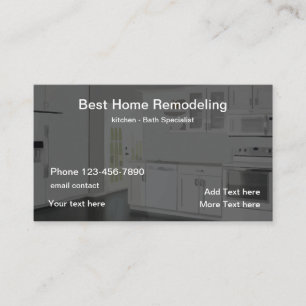 Beste Home-Renovierungsdienste Visitenkarte