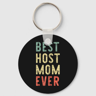Beste Host-Mama je Familie Funny Vintag Retro Schlüsselanhänger
