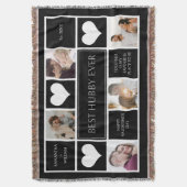 Beste Hubby je Minimalistische FotoCollage Decke (Vorderseite Vertikal)