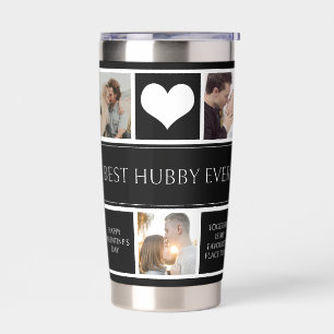 Beste Hubby je Minimalistische FotoCollage Thermobecher