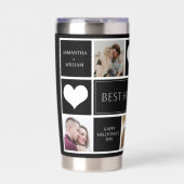 Beste Hubby je Minimalistische FotoCollage Thermobecher (Vorderseite)