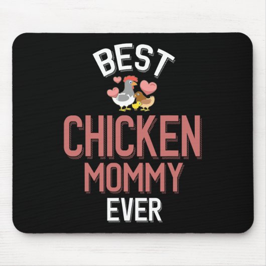 Beste Hühner-Mama überhaupt Mousepad (Vorne)