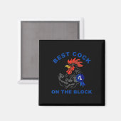 Beste Hühnerbekleidung im Block  Magnet (Vorderseite/Rückseite)