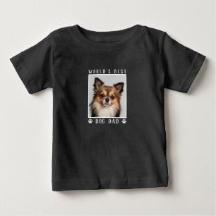 Beste Hund Papa der Welt Pfotenabdrücke Haustier F Baby T-shirt