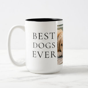 Beste Hunde Aller Zeiten Foto-Tasse  Zweifarbige Tasse