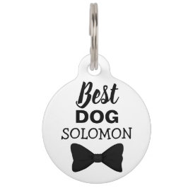 Beste Hunde Hochzeit elegante schwarze Schlips Haustiermarke
