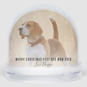 Beste Hunde Mama Ever Frohe Weihnachten Haustiere Schneekugeln (Rückseite)