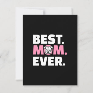 Beste Hunde Mama je English Bulldog Lover Dankeskarte