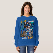Beste Hunde-Mama je Extravagante Tierdruckfrauen Sweatshirt (Vorne ganz)