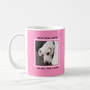 Beste Hunde-Mama je Niedlicher Welpenhund rosa Kaffeetasse