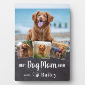 Beste Hunde-Mama je Personalisiert 4 Haustiere Fot Fotoplatte (Vorderseite)