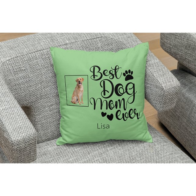 Beste Hunde-Mama je Personalisiert Kissen (Von Creator hochgeladen)