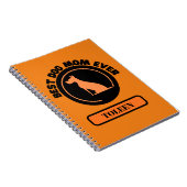 Beste Hunde-Mama je Personalisiert Notizblock (Rechte Seite)