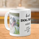 Beste Hunde-Mama je Personalisierte Fotos Namen Kaffeetasse<br><div class="desc">Feiern Sie mit diesem personalisierten Schlamm die beste Hundemutter aller Zeiten. Sie können ganz einfach zwei Fotos Ihres Hundes(s),  Namen(s) und Jahr hinzufügen.</div>