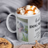 Beste Hunde-Mama je Personalisierte Fotos Namen Kaffeetasse