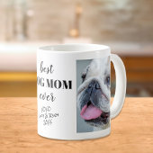 Beste Hunde-Mama je Personalisierte Fotos Namen Kaffeetasse