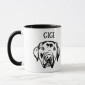 Beste Hunde-Mama je Personalisierte Hand Zeichnend Tasse (Links)