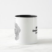 Beste Hunde-Mama je Personalisierte Hand Zeichnend Tasse (Zentrum)