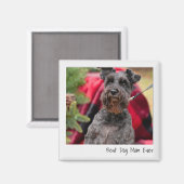 Beste Hunde-Mama je Sofortkamera-Foto individuell Magnet (Vorderseite/Rückseite)