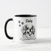 Beste Hunde-Mama je tibetischer Spanier Hund Perso Tasse (Links)
