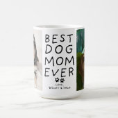 Beste Hunde-Mama je von Hund zwei Foto benutzerdef Kaffeetasse (Mittel)