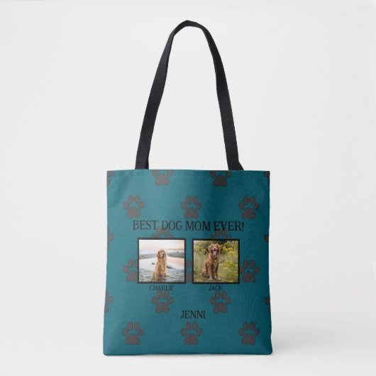 Beste Hunde Mama/Vater etc. Paw Prints Tasche (Vorderseite)