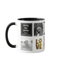 Beste Hunde Mama Vater FOTO COLLAGE Geschenk LIEBE