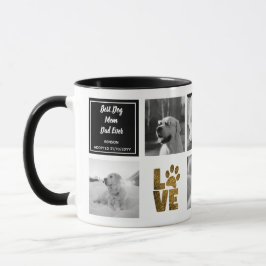 Beste Hunde Mama Vater FOTO COLLAGE Geschenk LIEBE Tasse