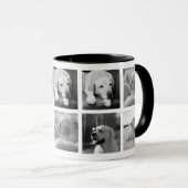 Beste Hunde Mama Vater FOTO COLLAGE Geschenk LIEBE Tasse (VorderseiteRechts)