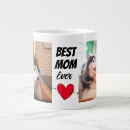 Beste Hunde-Mama..zwei Hunde-Fotos und Text person Jumbo-Tasse