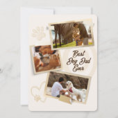 Beste Hunde-Vater-Karten für Fotos Karte (Vorderseite)
