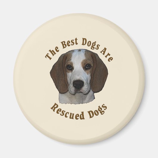 Beste Hunde werden gerettet - Beagle Magnet (Vorne)