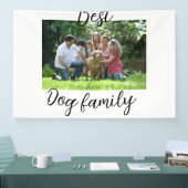 Beste Hundefamilie Mutter Papa Tierfreund Urlaub Banner (Messe)