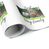 Beste Hundefamilie Mutter Papa Tierfreund Urlaub Geschenkpapier (Rolleneckpunkt)