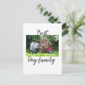 Beste Hundefamilie Mutter Papa Tierfreund Urlaub Postkarte (Stehend Vorderseite)