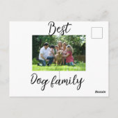 Beste Hundefamilie Mutter Papa Tierfreund Urlaub Postkarte (Rückseite)