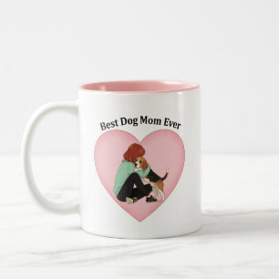 Beste Hundefrau Aller Zeiten Beagle Zweifarbige Tasse