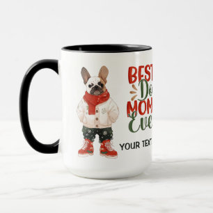 Beste Hundefrau Aller Zeiten Frenchie Weihnachten Tasse