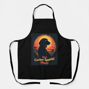 Beste Hundefrau Mama - Vintage Cocker Spaniel T-Sh Schürze