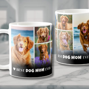 Beste Hundemama 8 Fotocollage Kaffeetasse