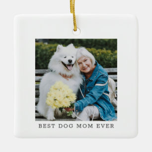 Beste Hundemama Aller Zeiten Foto Einfacher Benutz Keramikornament