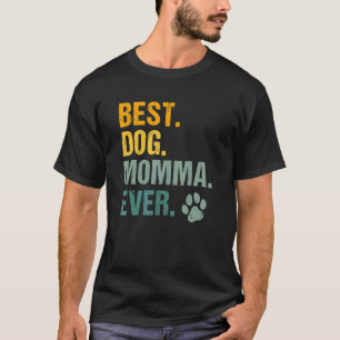 Beste Hundemama Aller Zeiten Retro Vintage Hundepf T-Shirt