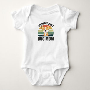 Beste Hundemama der Welt - Hund Corgi Vintage Sonn Baby Strampler