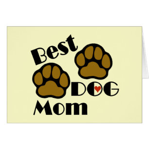Beste HundeMama-Karte und Postkarte mit den