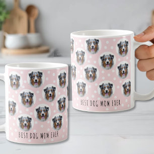 Beste Hundemutter Aller Pet-Gesichtsfoto Kaffeetasse