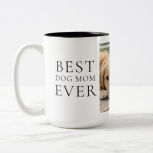 Beste Hundemutter Aller Zeiten Foto-Tasse Zweifarbige Tasse