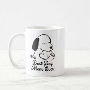 Beste Hundemutter Aller Zeiten Süßes Welpendesign Kaffeetasse