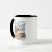 Beste Hundemutter Benutzerdefiniertes Foto Abgenut Tasse (Vorderseite Links)